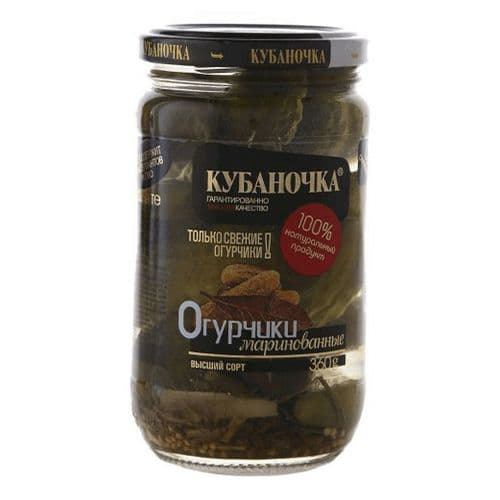 Корнишоны Кубаночка марин.по-венски 360г с/б
