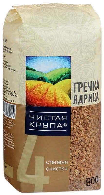 Крупа Гречневая ядрица 1сорт 800г Лэнд