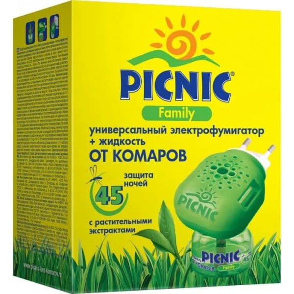 ПИКНИК Фемили жидкость от комаров 30мл 45 ночей
