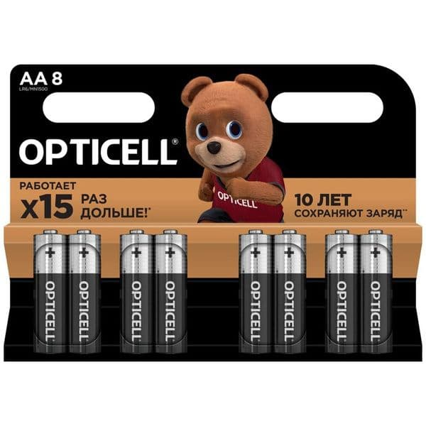 Батарейки Oптиселл  Basic AAА 8шт