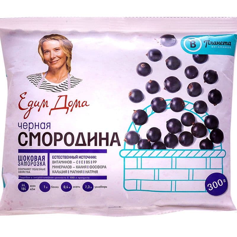 Ягода Черная смородина 300гр Планета Витам/20