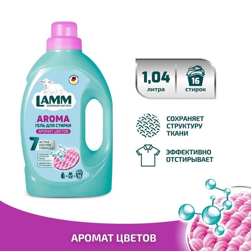 ЛАММ гель д/стирки Арома 1,04л