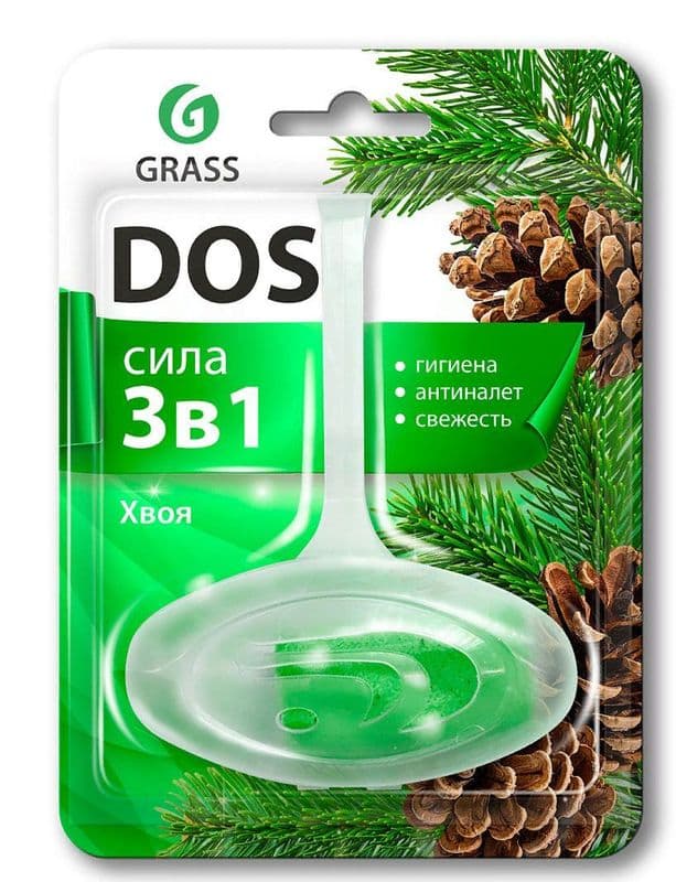 ГРАСС Подв. блок для унитаза DOS 3в 1 Хвоя 1шт/24