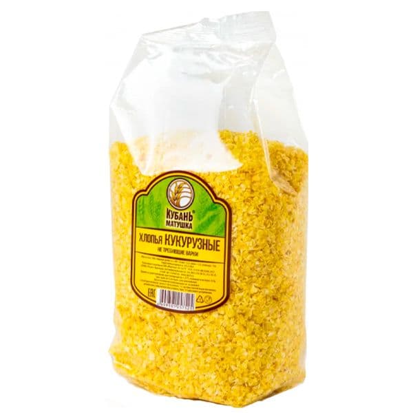 Хлопья кукурузные 400г Кубань-Матушка