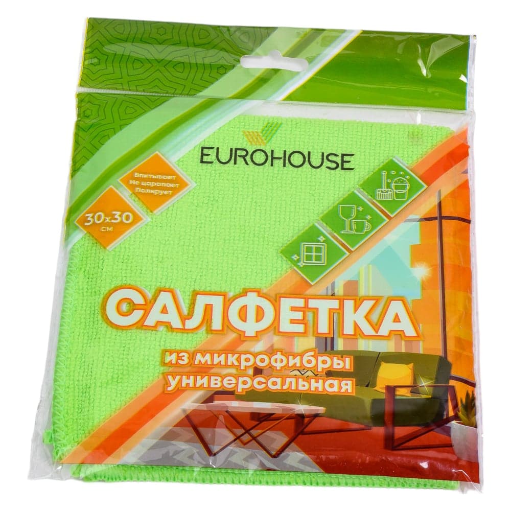 ЕвроХаус Салфетка из микрофибры 30*30см