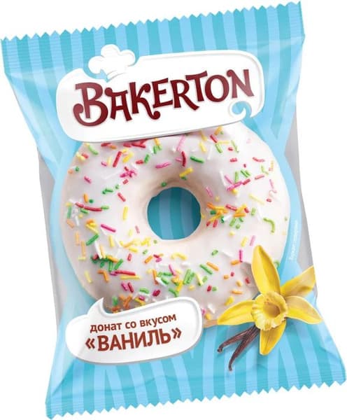 Донат Ваниль глазированный 58г