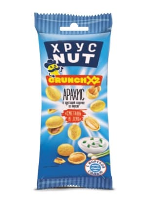 Арахис Хрустнут 50г сметана и лук