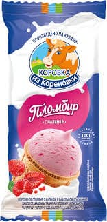 Мороженое пломбир ваф.стаканчик с малиной 80г КизК