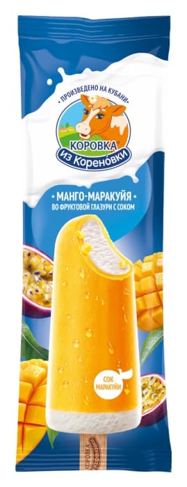 Мороженое Эскимо пломбир Манго Маракуя 70г КизК