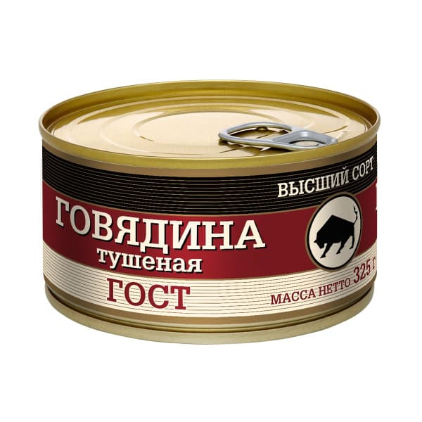 Говядина тушеная Евро в/с 325г ж/б с/к МКК