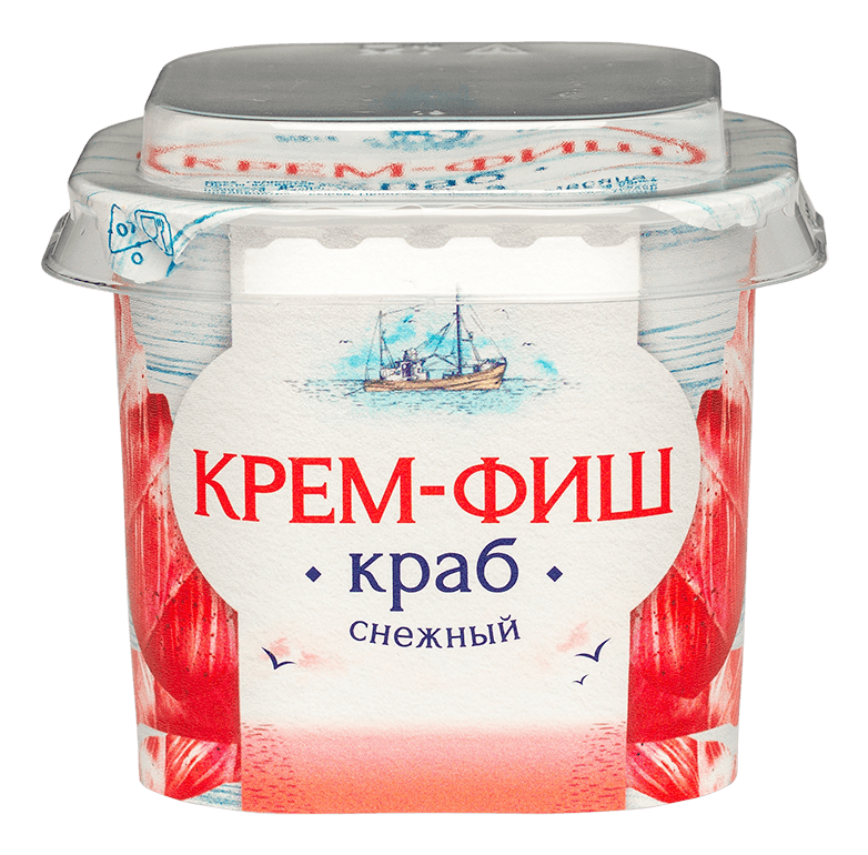 Паста рыбная Крем-Фиш СНЕЖНЫЙ КРАБ 150г ЕВРОПРОМ